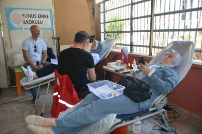 Ordu’da veliler ve öğretmenler kan vererek umut oldular
