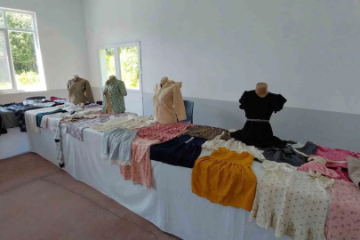 Mudurnu’da kadınların el emeği göz nuru eserleri görücüye çıktı
