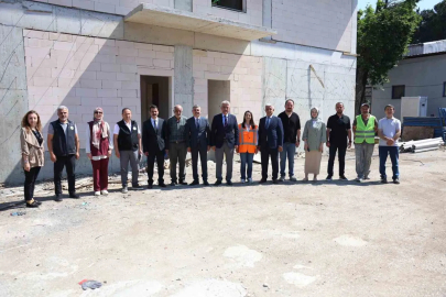 Uzunmustafa İlkokulu ek binasında incelemeler yapıldı

