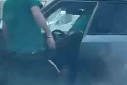 Kartal’da trafik kazası sonrası çıkan kavga kamerada
