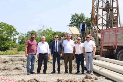 Dikmeli Köyü’nde içme suyu için sondaj çalışmaları sürüyor
