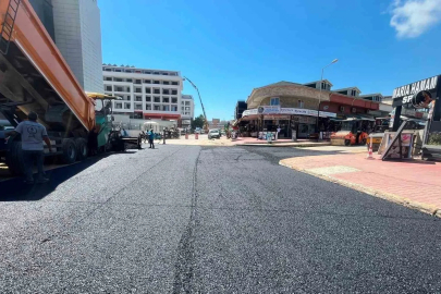 Alanya Belediyesi’nden sıcak asfalt çalışması
