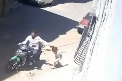 Küçük kızını darbedip motosikletle sürükleyen baba tutuklandı
