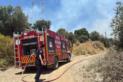 Bodrum’da çıkan yangın büyümeden söndürüldü
