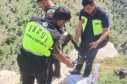 Siirt’te mahsur kalan keçi için seferber oldular: ERKUT ekipleri 8 günlük esareti bitirdi

