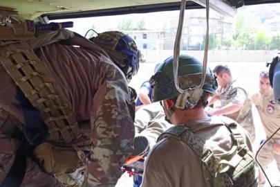 Sarp arazide hayatını kaybeden vatandaşın cenazesi helikopterle alındı
