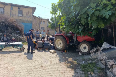 Traktörden düşen sürücü hayatını kaybetti
