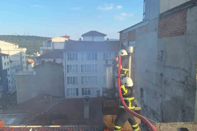 Bilecik’te restoranın bacasında korkutan yangın
