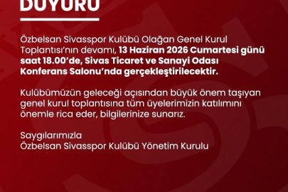 Sivasspor’da gözler yeniden genel kurula çevrildi
