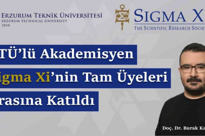 ETÜ’lü akademisyen Sigma Xi’nin tam üyeleri arasına katıldı
