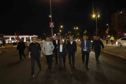 DSİ-Yeni Sanayi Katlı Kavşağı’nda gece yarısı mesaisi

