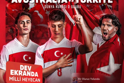Dev ekranda milli maç heyecanı
