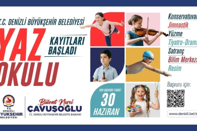 Denizli’de yaz okulu kayıtları başladı
