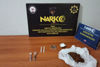 Ordu’da uyuşturucu operasyonlarında 2 şüpheliye adli işlem
