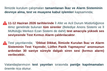 Bartın’da afetler için ikaz ve alarm sistemi kuruldu
