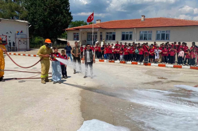 Muğla’da öğrencilere orman yangını tatbikatı yapıldı
