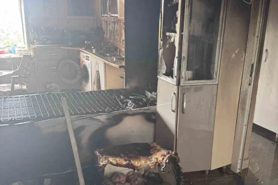 Samandağ’da ev yangını
