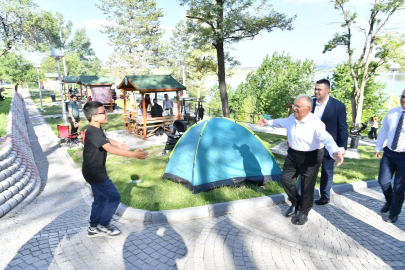 Başkan Büyükkılıç’tan Sarımsaklı Barajı Mesire Alanı’nda inceleme
