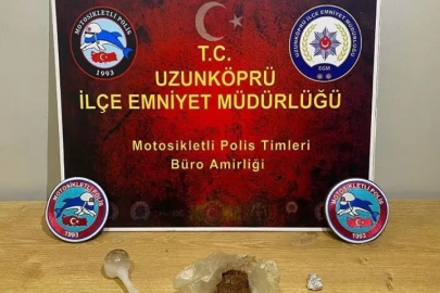 Uzunköprü’de şüpheli araçtan uyuşturucu çıktı
