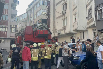 Gaziosmanpaşa’da 4 katlı binada korkutan yangın
