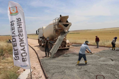 Büyükşehir, 3 ilçeyi beton yolla birbirine bağlıyor
