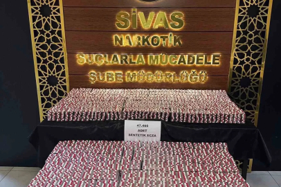 Sivas’ta 133 bin 840 adet uyuşturucu hapla yakalanan zanlılardan biri tutuklandı

