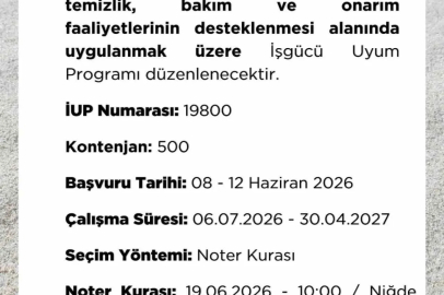 Niğde’de 500 kişilik istihdam fırsatı
