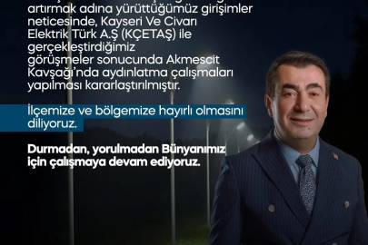 Bünyan’da Akmescit Kavşağı aydınlatılacak
