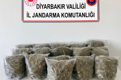 Diyarbakır’da 38 buçuk kilo esrar ele geçirildi

