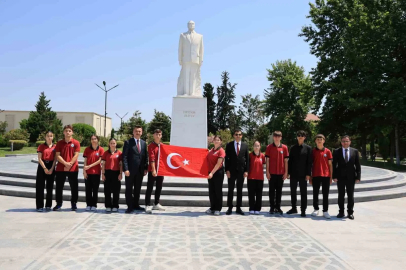 Çameli heyeti, Kardeş Şehir protokolü kapsamında Azerbaycan’da temaslarda bulundu
