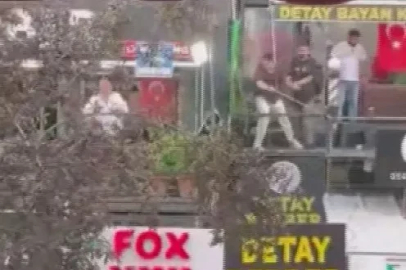 Ankara’da berberlerin sopalı kavgası kameraya yansıdı
