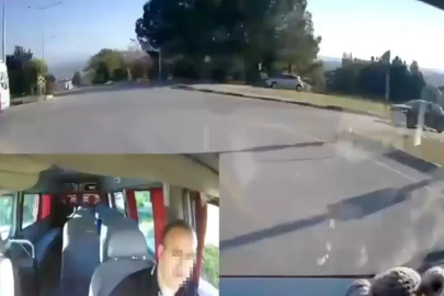 Sakarya’da savcı ile minibüs şoförünün trafikteki kavgası kamerada
