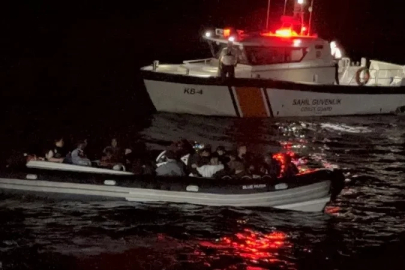 Aydın’da 32 düzensiz göçmen kurtarıldı
