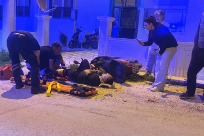 Alkollü sürücünün kullandığı motosiklet, otomobille ile çarpıştı
