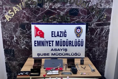 Elazığ’da 7 milyon liralık ziynet eşyası çalan 4 şüpheli tutuklandı
