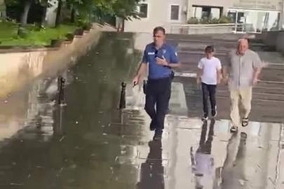 Kimliğini kaybeden öğrenciyi polis sınava yetiştirdi

