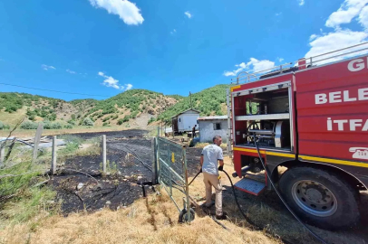 Tarlada çıkan yangın büyümeden söndürüldü
