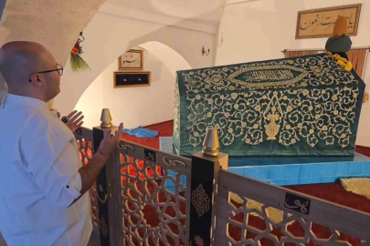 Kütahya’da Ergun Çelebi Hazretleri’nin kabrinde düzenleme
