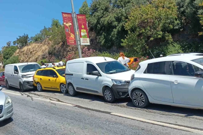 Bodrum’da zincirleme kaza: "5 araç birbirine girdi"

