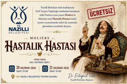 Nazilli Belediyesi’nden ücretsiz tiyatro etkinliği
