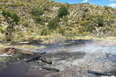 Seralık alanda çıkan yangın korkuttu
