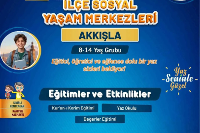 Büyükşehir KAYMEK’in ilçe sosyal yaşam merkezleri yaz okulu kayıtları başladı

