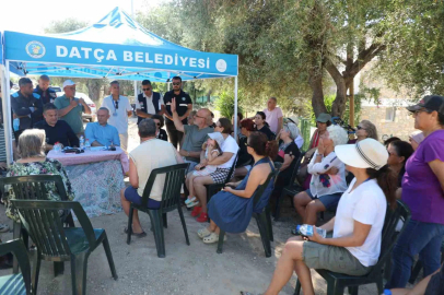 Kanalizasyon sorununun çözüldüğü Çomarlık’ta vatandaşlarla bir araya gelindi
