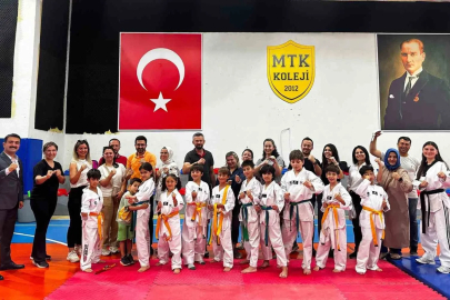 MTK Koleji’nde tekvando kuşak terfi sınavı

