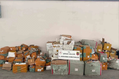 Şırnak’ta dev kaçakçılık operasyonu: 77 milyon liralık kaçak ürün ele geçirildi
