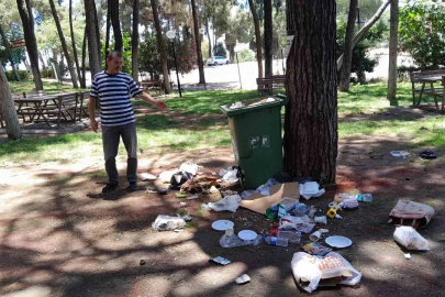 Bu park bir gecede bu hale geldi
