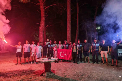 Jandarma ekiplerine kavga ihbarlı sürpriz kutlama
