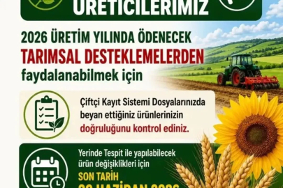Aydınlı üreticilere ÇKS uyarısı: "Son tarih 30 Haziran
