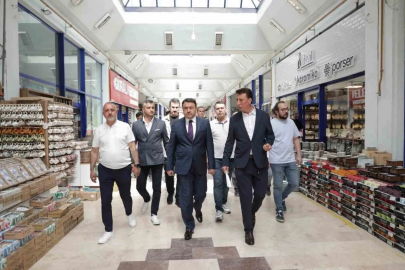 Vali Musa Işın’dan Kervansaray Çiniciler Çarşısı’na ziyaret
