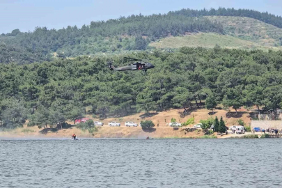 Jandarmadan nefes kesen ’suda arama kurtarma’ tatbikatı
